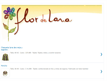 Tablet Screenshot of flor-de-lana.blogspot.com