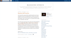 Desktop Screenshot of blogethics2004.blogspot.com