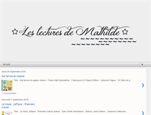 Tablet Screenshot of leslecturesdemathilde.blogspot.com