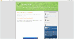 Desktop Screenshot of dotnetfacts.blogspot.com