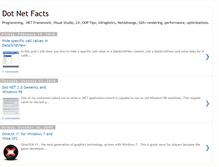 Tablet Screenshot of dotnetfacts.blogspot.com