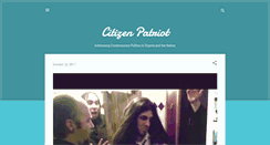 Desktop Screenshot of citizen-patriot.blogspot.com