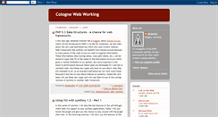 Desktop Screenshot of colognewebworking.blogspot.com