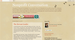 Desktop Screenshot of nonprofitconversation.blogspot.com