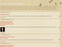 Tablet Screenshot of nonprofitconversation.blogspot.com