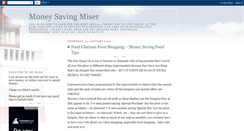 Desktop Screenshot of moneysavingmiser.blogspot.com