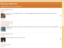 Tablet Screenshot of murphymemoirs.blogspot.com