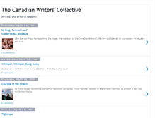 Tablet Screenshot of canadian-writers-collective.blogspot.com