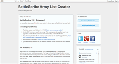 Desktop Screenshot of battlescribe.blogspot.com
