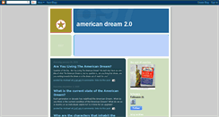 Desktop Screenshot of americandream2-0.blogspot.com