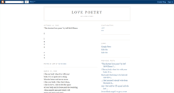 Desktop Screenshot of lovepoetry.blogspot.com