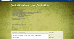 Desktop Screenshot of fascination-closet.blogspot.com