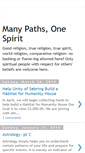 Mobile Screenshot of many-paths-one-spirit.blogspot.com