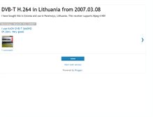Tablet Screenshot of dvb-t-lithuania.blogspot.com