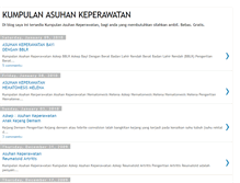 Tablet Screenshot of kumpulan-asuhan-keperawatan.blogspot.com