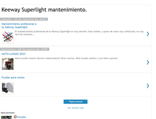 Tablet Screenshot of keeway-superlight-mantenimiento.blogspot.com