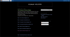 Desktop Screenshot of humanhelper.blogspot.com