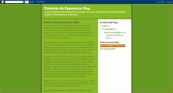 Desktop Screenshot of 2caminosdeesperanza.blogspot.com