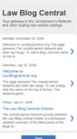 Mobile Screenshot of lawblogcentral.blogspot.com