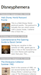Mobile Screenshot of disneyphemera.blogspot.com