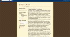 Desktop Screenshot of boldmanworld.blogspot.com