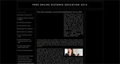 Desktop Screenshot of free-online-distance-education.blogspot.com