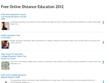 Tablet Screenshot of free-online-distance-education.blogspot.com