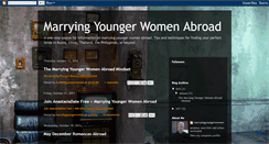 Desktop Screenshot of marryingyoungerwomen.blogspot.com