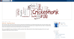 Desktop Screenshot of cricmonk.blogspot.com