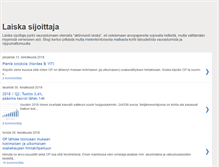 Tablet Screenshot of laiskasijoittaja.blogspot.com