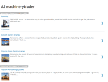 Tablet Screenshot of ajmachinerytrader.blogspot.com
