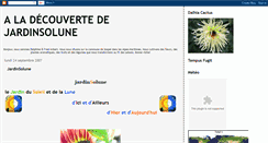 Desktop Screenshot of jardins-solune.blogspot.com