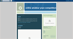 Desktop Screenshot of onlineyoyocomp.blogspot.com