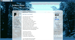 Desktop Screenshot of mysolitaryroad.blogspot.com