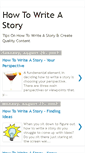 Mobile Screenshot of how-to-write-a-story.blogspot.com