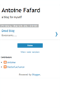 Mobile Screenshot of antoinefafard.blogspot.com