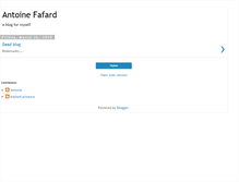 Tablet Screenshot of antoinefafard.blogspot.com
