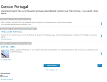 Tablet Screenshot of conociendoportugal.blogspot.com
