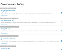 Tablet Screenshot of cacophonyandcoffee.blogspot.com