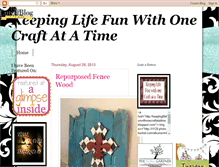 Tablet Screenshot of keepinglifefunwithonecraftatatime.blogspot.com