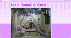 Desktop Screenshot of lasminiaturasdegadea.blogspot.com