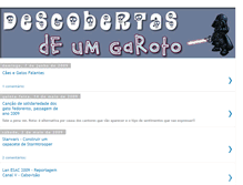 Tablet Screenshot of descobertasdeumgaroto.blogspot.com