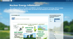 Desktop Screenshot of nuclearenergyinfo.blogspot.com