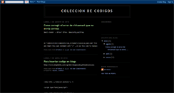 Desktop Screenshot of colecciondecodigos.blogspot.com