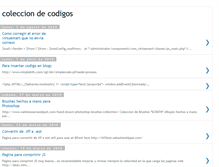 Tablet Screenshot of colecciondecodigos.blogspot.com