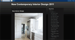 Desktop Screenshot of new-contemporary-interior-design-2011.blogspot.com