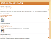 Tablet Screenshot of colegiomanuelmarin.blogspot.com