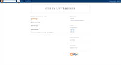 Desktop Screenshot of cereal-murderer.blogspot.com