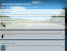 Tablet Screenshot of jeffreysbaybaptist.blogspot.com