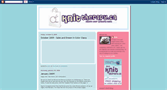 Desktop Screenshot of knittherapystore.blogspot.com